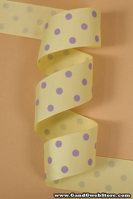 1-1/2" X 17yds Grosgrain Baby Maize #617 - Image 2
