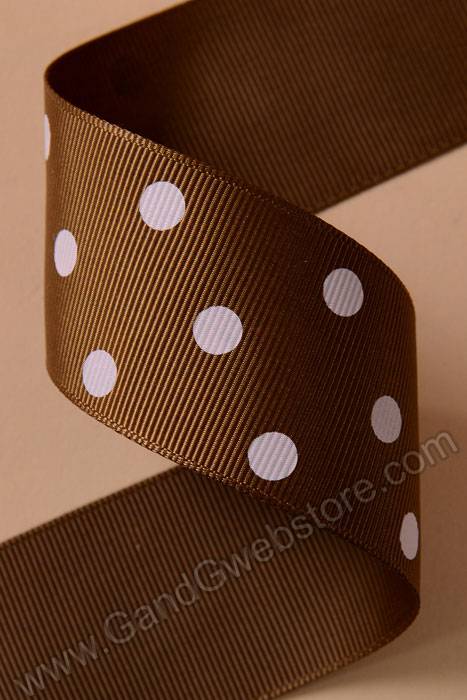 1-1/2" X 17yds Grosgrain Turftan/Pink - Image 2
