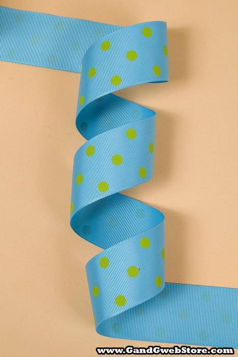 1-1/2" X 17yds Grosgrain Turquoise #340 - Image 2
