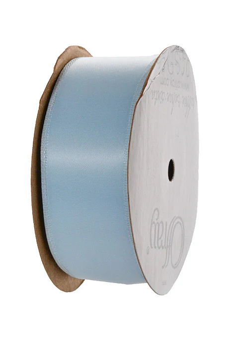 1-1/2" X 25 Yds Wired Contessa Ribbon Light Blue - Image 2