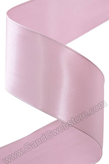 1-1/2" X 25yds Wired Contessa Ribbon Powder Pink - Image 2