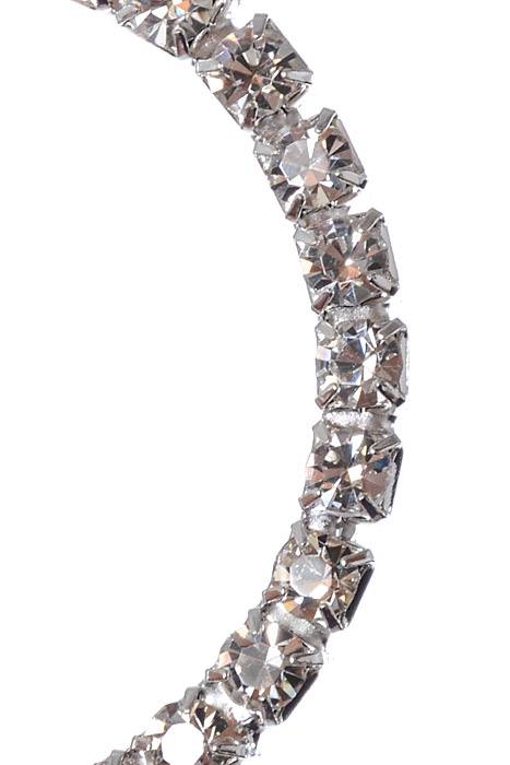 1.25" Round Rhstone Ribbon Button Crystal Pkg/6 - Image 2