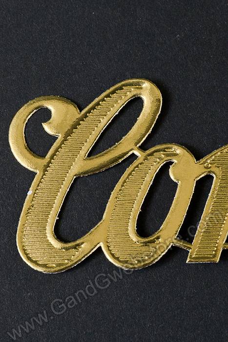 1.5" Large Paper "congratulations" Gold Pkg/10 - Image 2