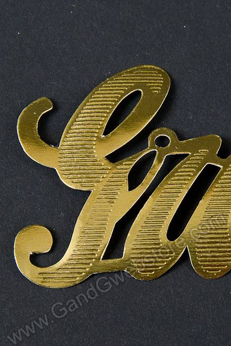 1.5" Large Paper "grandmother" Gold Pkg/10 - Image 2