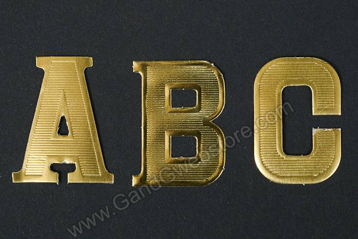1.5" Large Paper Letter Gold Pkg/25 - Image 2