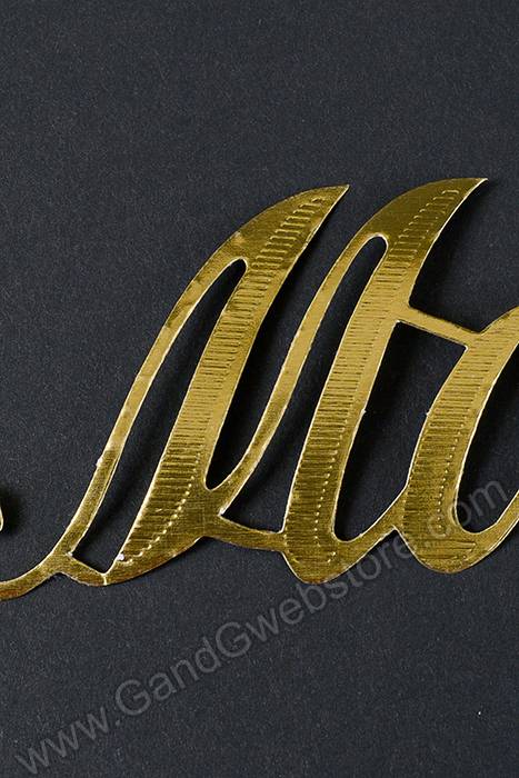 1.5" Large Paper "mother" Gold Pkg/10 - Image 2