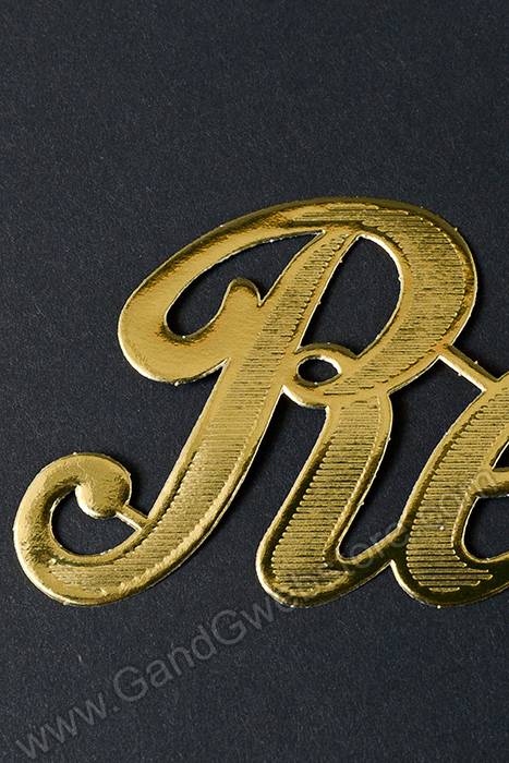 1.5" Large Paper " Rest" Gold Pkg/10 - Image 2