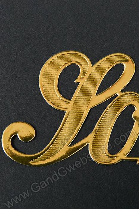 1.5" Large Paper "son" Gold Pkg/10 - Image 2
