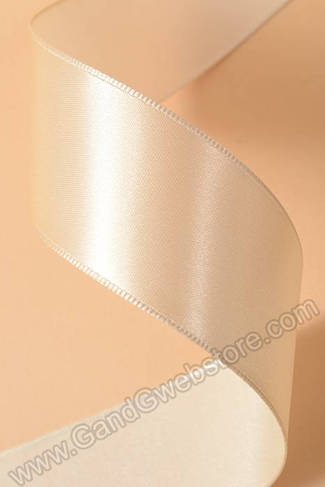 1.5" X 10yds Wired Satin Ribbon Ivory - Image 2