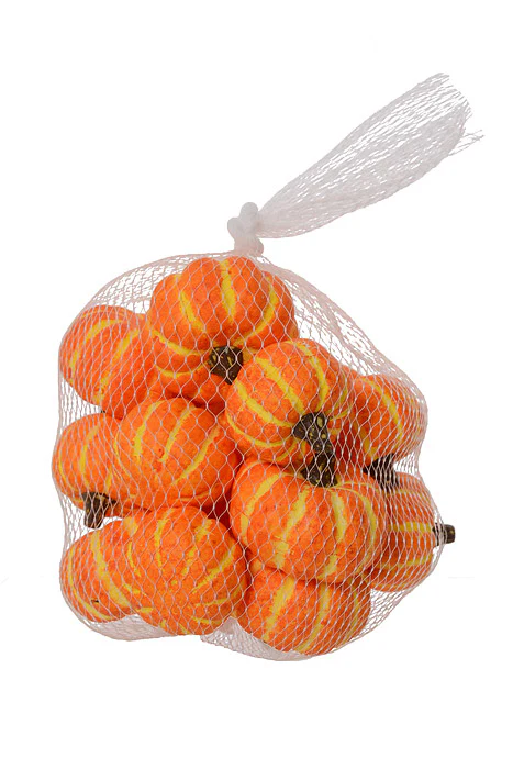 1.5" X 2" Mini Pumpkin Bag Orange Pkg/16 - Image 2