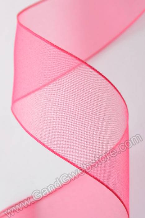 1.5" X 25yds Encore Wired Ribbon Fuchsia - Image 2