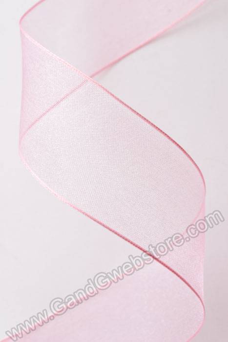 1.5" X 25yds Encore Wired Ribbon Light Pink - Image 2
