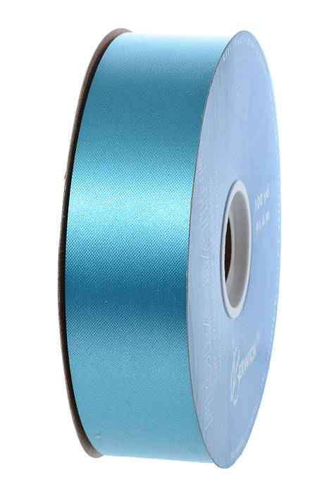 1-7/16 X 100yds Flora-Satin Turquoise