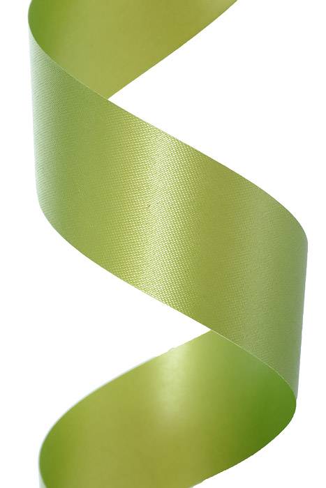 1-7/16" X 100yds Floral Satin Ribbon Leaf Green - Image 2