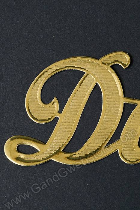 1.75" Large Paper "dear" Gold Pkg/10 - Image 2