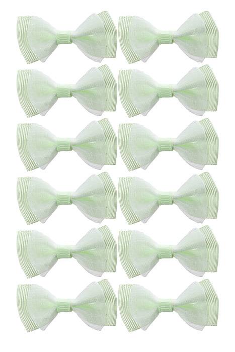 1.75" Ribbon Bow (pkg/12) Apple Green - Image 2