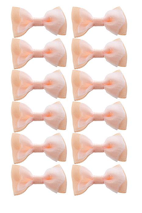 1.75" Ribbon Bow (pkg/12) Peach - Image 2