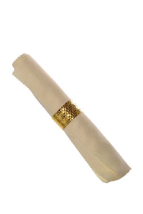 1.9" x 1.1" Metal Weave Napkin Ring Pkg/6 - Image 3