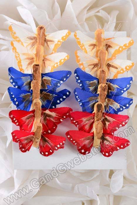 1" Mini Butterfly Assort Pkg/12 - Image 2