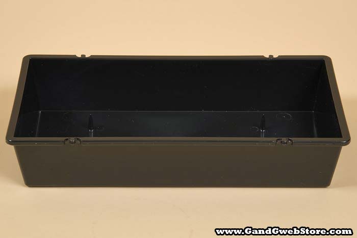 10.25" X 5.25" X 2" Rectangle Container Black Pkg/6 - Image 2