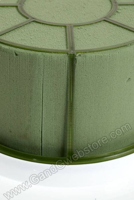 10.5" Floral Foam Cake Kit W/plate White - Image 2