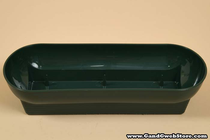 10.5" X 4.25 X 2" Double Utility Bowl Green Pkg/12 - Image 2