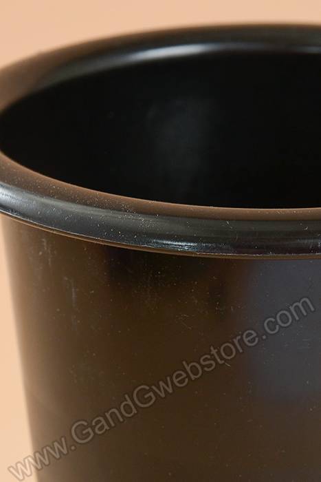 10.5" X 7" Plastic Stock Vase Black - Image 2