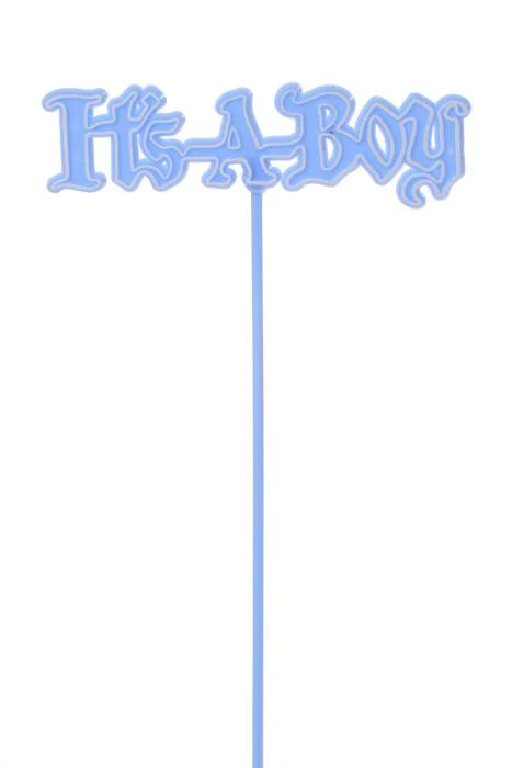 10.75" It's A Boy Pick Blue Pkg/24