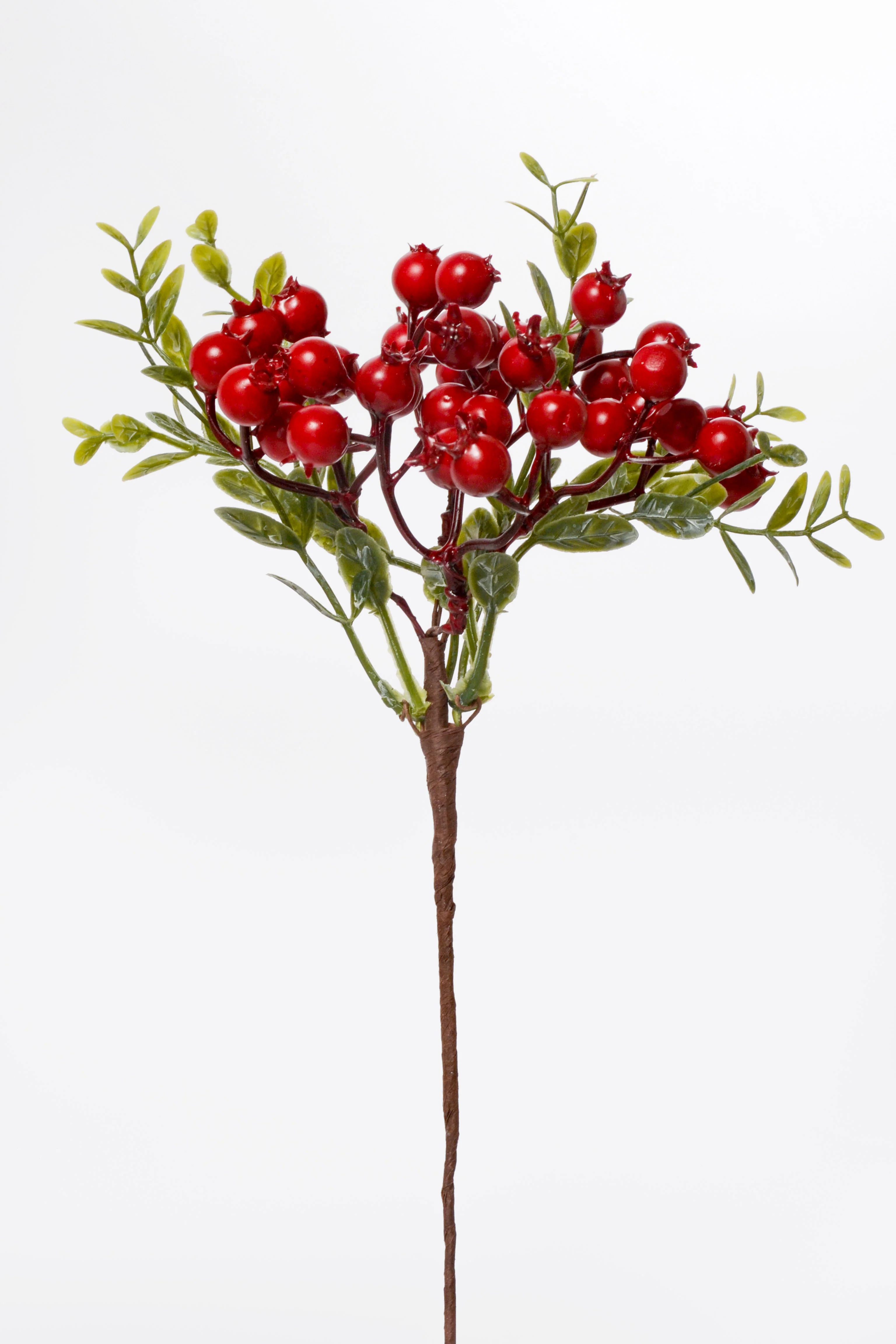 10" Artificial Pomegranate Spray Red/Green