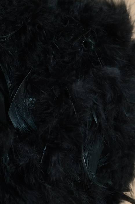 10" Chandelle Feather Pom Black - Image 2