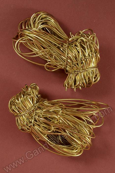 10" Metallic Stretch Loop W/bow Gold Pkg/100 - Image 3