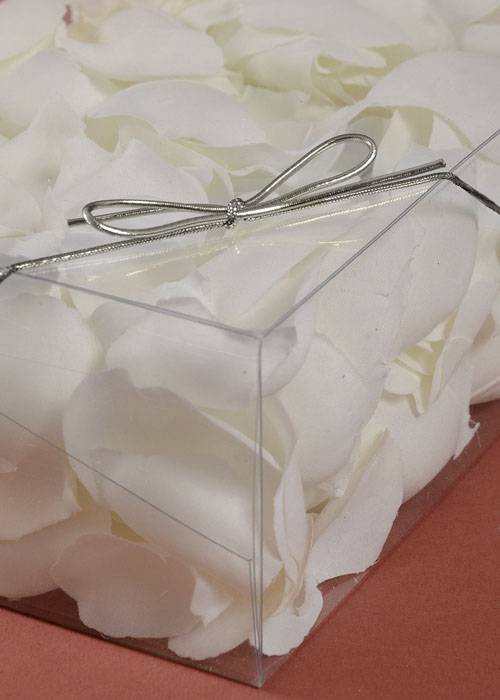 10" Metallic Stretch Loop W/bow Silver Pkg/100