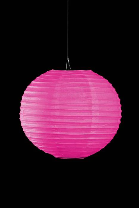 10" Round Paper Lantern Fuchsia