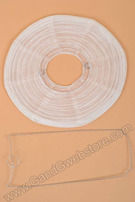 10" Round Paper Lantern Red - Image 2