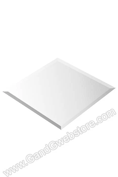 10" Squared Mirror W/bevel Edge Pkg/12