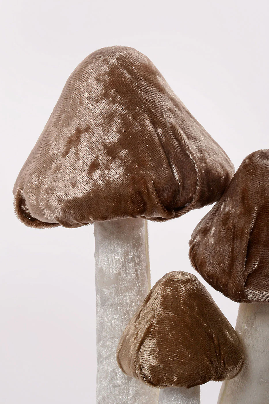 10" Velvet Mushroom Light Brown - Image 2
