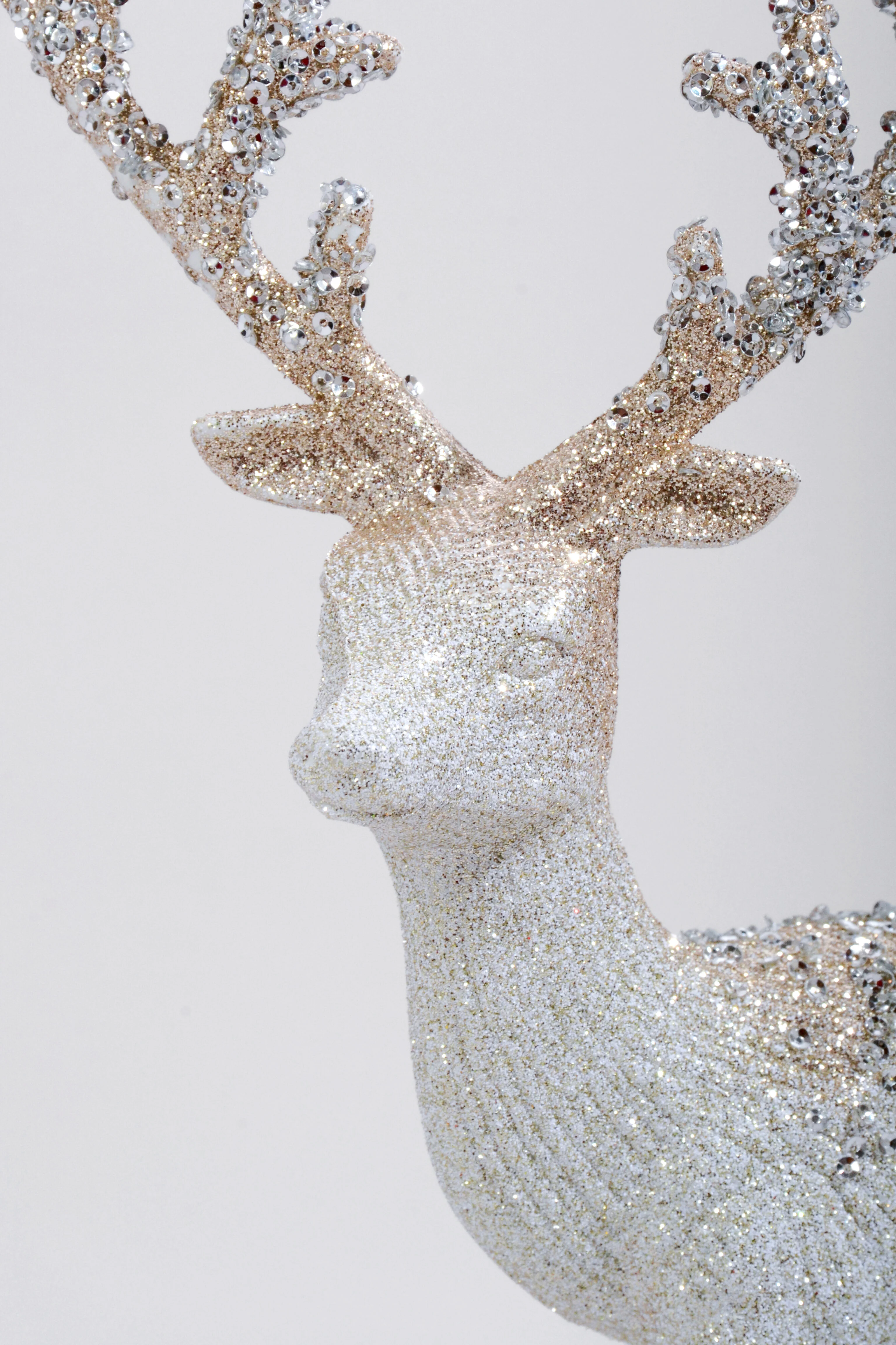10" x 13" H Standing Deer With Jewels Champagne - Image 2