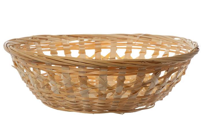 10" X 3" Round Bread Basket Natural Pkg/6 - Image 2