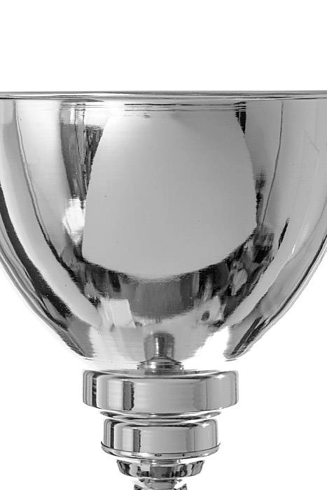 10" X 46"h Floral Metal Stand Silver - Image 2