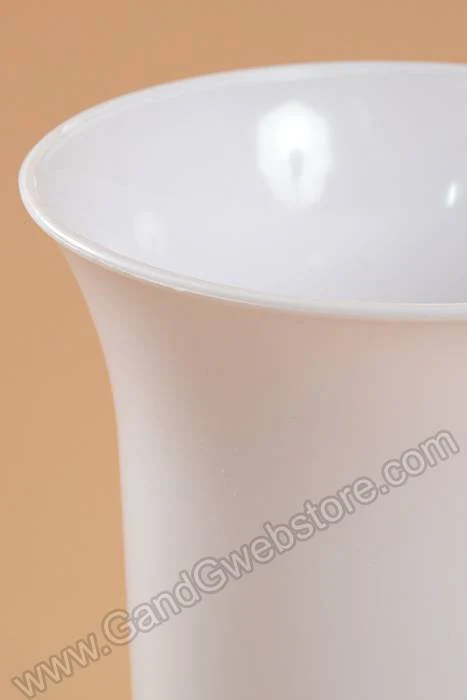 10" X 6" Plastic Vase White - Image 2