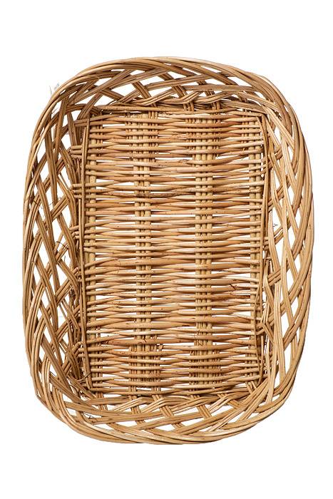 10" X 7.5" X 2.25" Tray Rectangular Willow Natural - Image 2