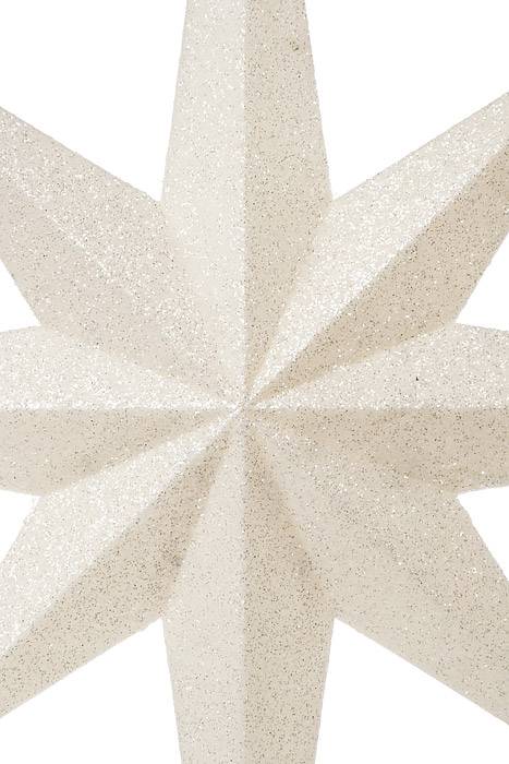 100cm 8-points Star Silver White Glitter - Image 2