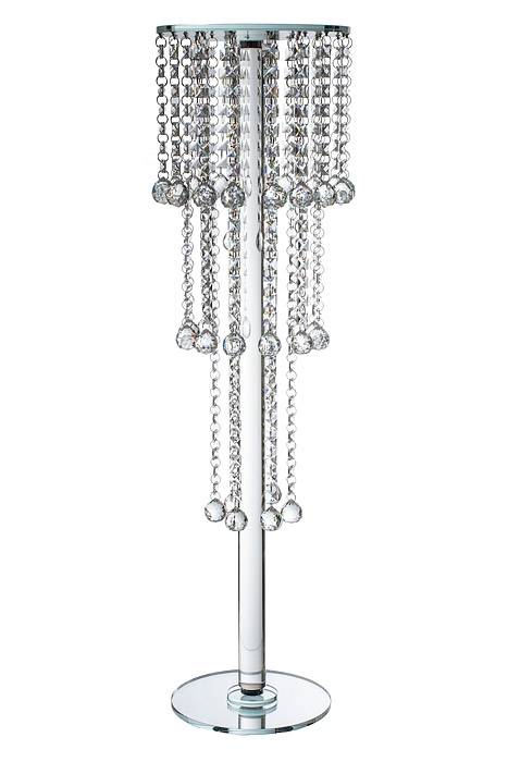 10"d35.5"h Rd Glass Cake Stand W/crystal Clear - Image 2
