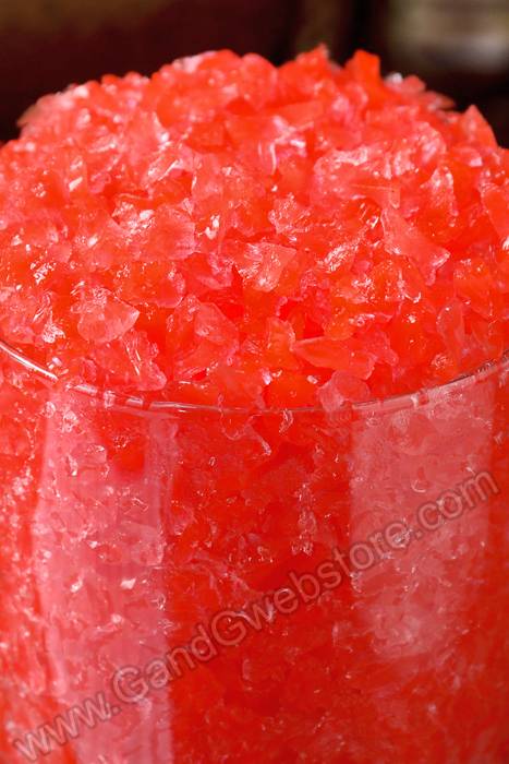 10oz Cracked Ice Crystal Gels In Bottle Red - Image 2
