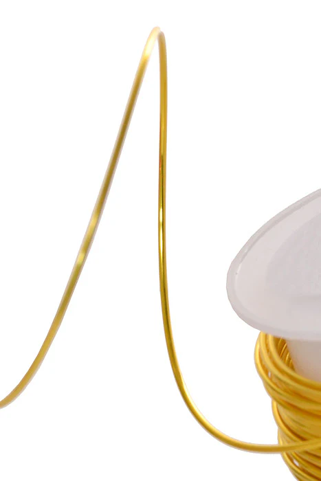 10Yds x 1Mm Metallic Wire Gold - Image 2
