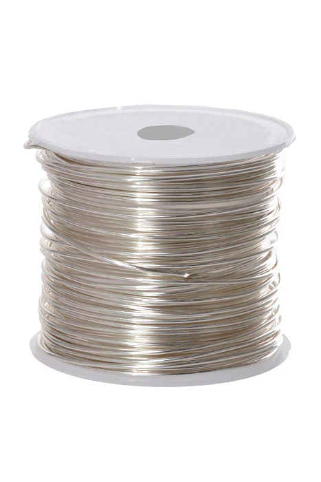 10Yds x 1Mm Metallic Wire Silver