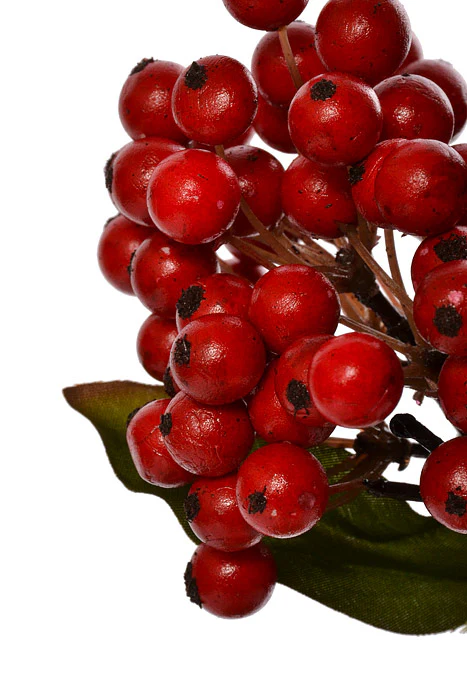 11.5" Plastic Berry Bundle Red - Image 2
