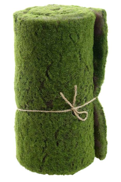 11.5" X 39.5" Artificial Moss Sheet Green