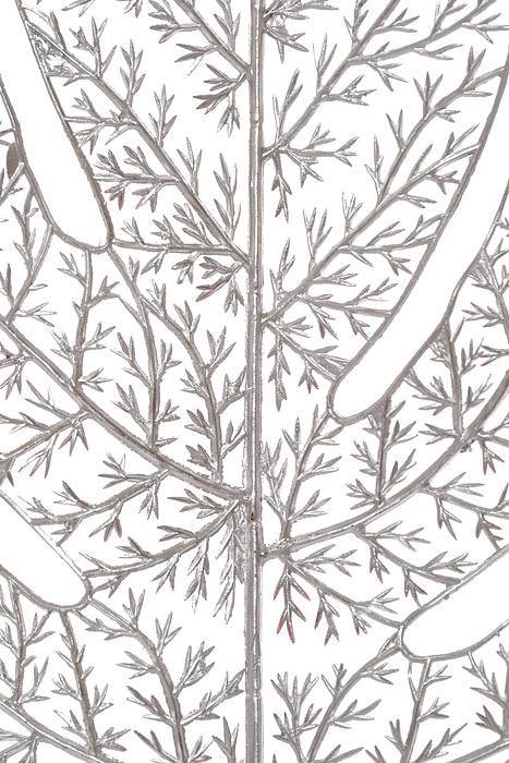 11" Metallic Montera Leaf Silver - Image 2