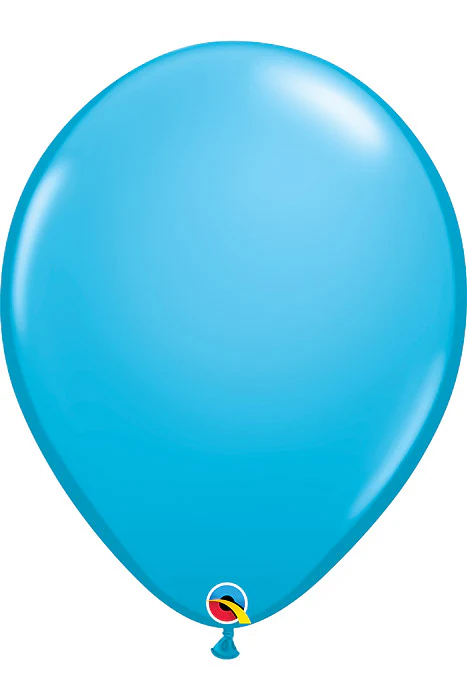 11" Plain Round Latex Balloon Robin's Egg Blue Pkg/6
